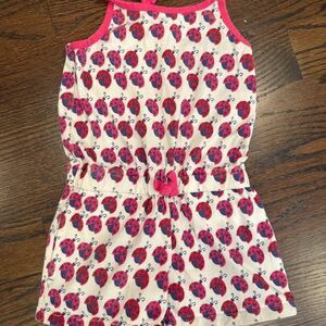 Hatley lady bug romper - girls size 6